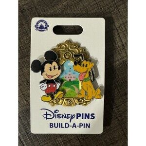 Disney Mickey Mouse And Pluto (Build-A-Pin) Pin Set New OE